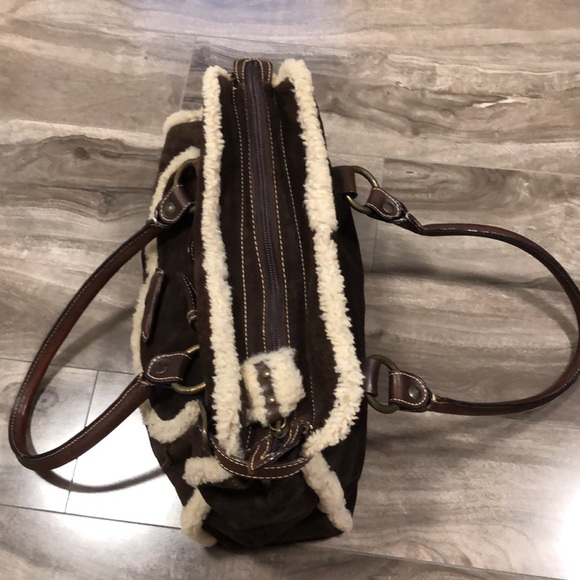 🔥🔥ITALIAN GENUINE SHEARLING SATCHEL